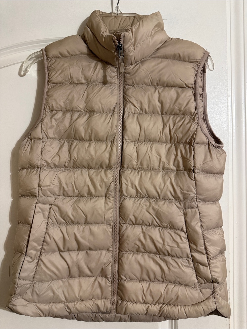 32 Degrees Quilted Puffer Vest - Beige Taupe